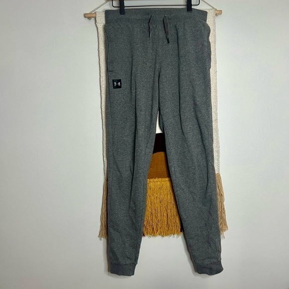 Under Armour Gray Rival Fleece Jogger Pants M - Picture 2 of 6
